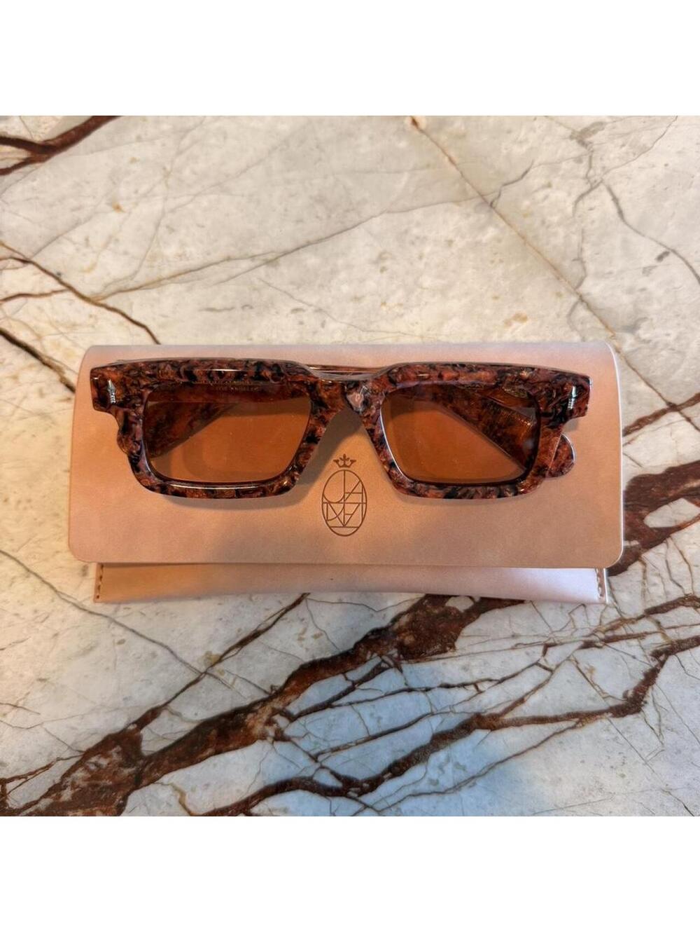 Jacques Marie Mage Men's Brown Sunglass